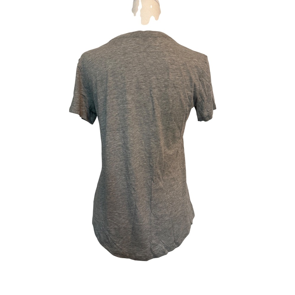Vince Womens Heather Grey Crew Neck Short Sleeve T-Shirt VX56481547 New XS - Picture 2 of 4